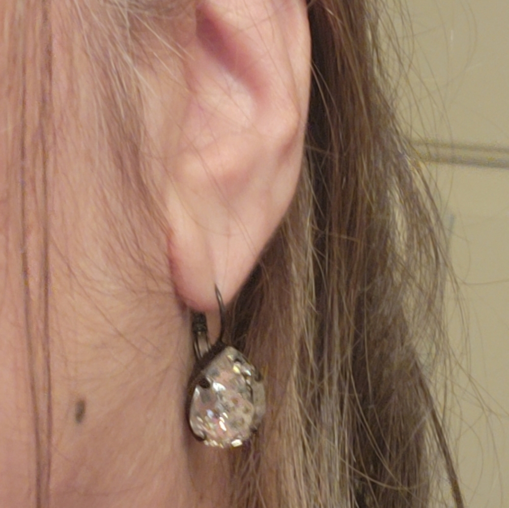 Art Deco Style Patina Earrings - Picture 14 of 14